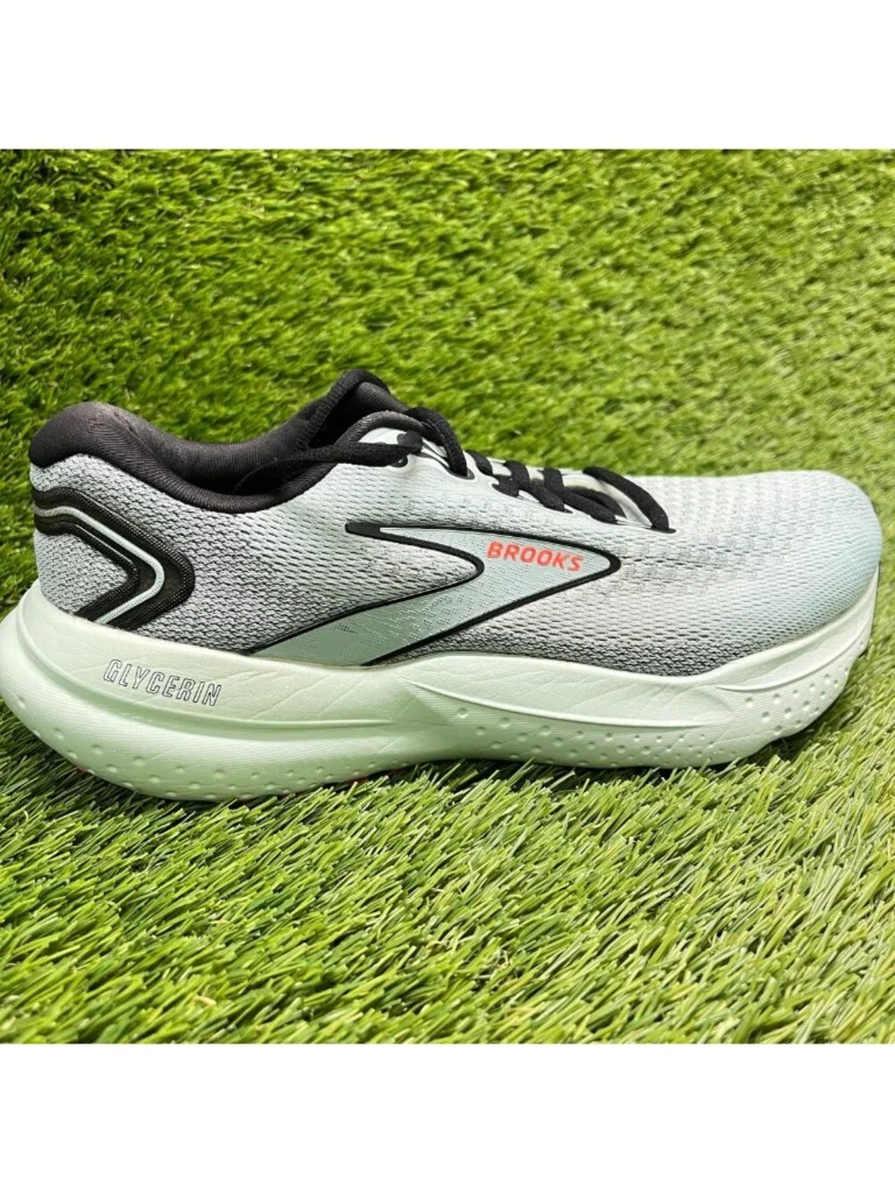 Brooks Glycerin 21 Womens Size 7 Blue Gray Black Athletic Running Shoes Sneakers